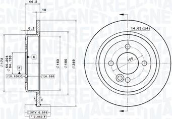 Magneti Marelli 360406002801 - Kočioni disk www.molydon.hr