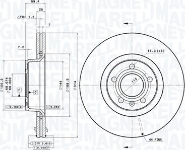 Magneti Marelli 360406002301 - Kočioni disk www.molydon.hr