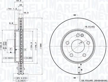 Magneti Marelli 360406007501 - Kočioni disk www.molydon.hr