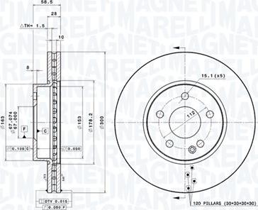 Magneti Marelli 360406007301 - Kočioni disk www.molydon.hr