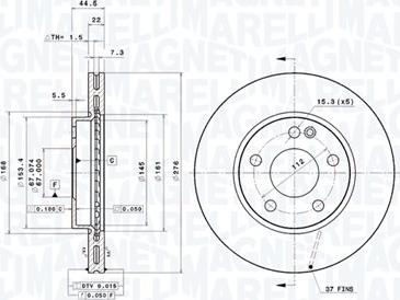 Magneti Marelli 360406007201 - Kočioni disk www.molydon.hr