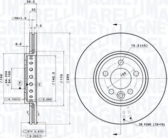 Magneti Marelli 360406014601 - Kočioni disk www.molydon.hr