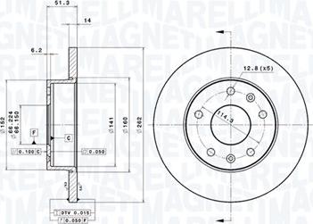 Magneti Marelli 360406014801 - Kočioni disk www.molydon.hr