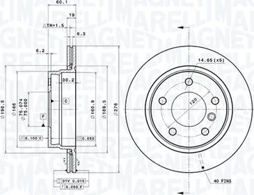 Magneti Marelli 360406016601 - Kočioni disk www.molydon.hr