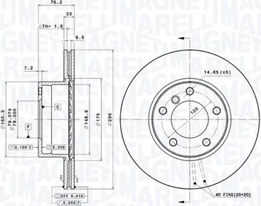 Magneti Marelli 360406016301 - Kočioni disk www.molydon.hr