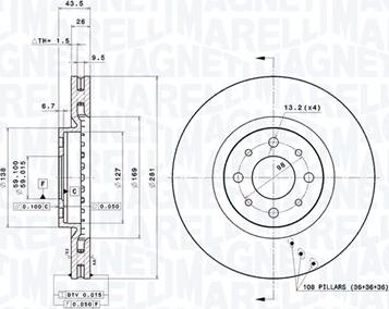 Magneti Marelli 360406010400 - Kočioni disk www.molydon.hr