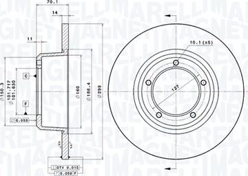 Magneti Marelli 360406013901 - Kočioni disk www.molydon.hr