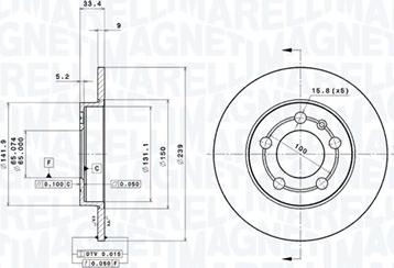 Magneti Marelli 360406013201 - Kočioni disk www.molydon.hr