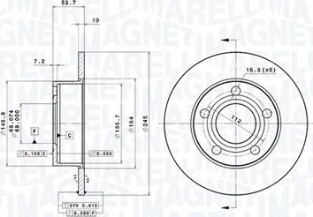 Magneti Marelli 360406012901 - Kočioni disk www.molydon.hr