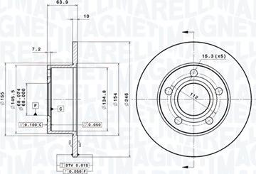 Magneti Marelli 360406012601 - Kočioni disk www.molydon.hr