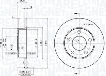 Magneti Marelli 360406012801 - Kočioni disk www.molydon.hr