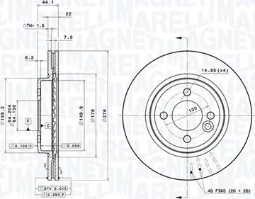 Magneti Marelli 360406017401 - Kočioni disk www.molydon.hr