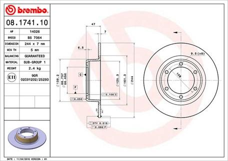 Magneti Marelli 360406017500 - Kočioni disk www.molydon.hr