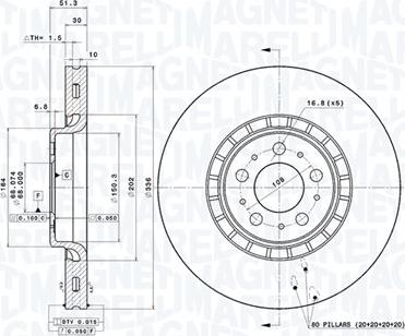 Magneti Marelli 360406085801 - Kočioni disk www.molydon.hr