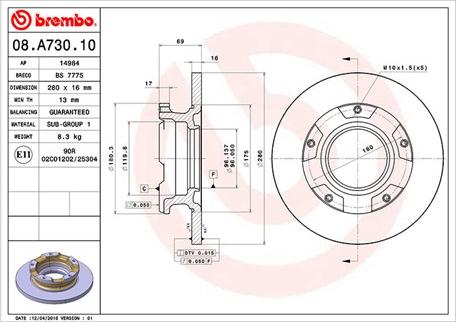 Magneti Marelli 360406080300 - Kočioni disk www.molydon.hr