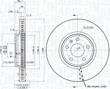 Magneti Marelli 360406081501 - Kočioni disk www.molydon.hr