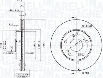 Magneti Marelli 360406081001 - Kočioni disk www.molydon.hr