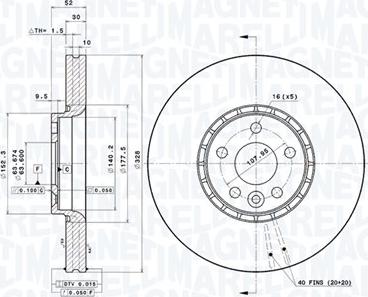 Magneti Marelli 360406081101 - Kočioni disk www.molydon.hr