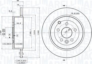 Magneti Marelli 360406088501 - Kočioni disk www.molydon.hr