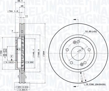 Magneti Marelli 360406087900 - Kočioni disk www.molydon.hr