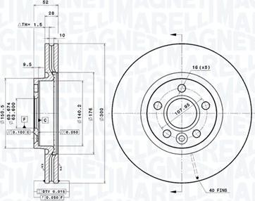 Magneti Marelli 360406087601 - Kočioni disk www.molydon.hr