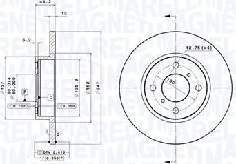 Magneti Marelli 360406039401 - Kočioni disk www.molydon.hr