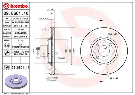 Magneti Marelli 360406039500 - Kočioni disk www.molydon.hr