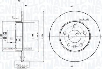 Magneti Marelli 360406039001 - Kočioni disk www.molydon.hr