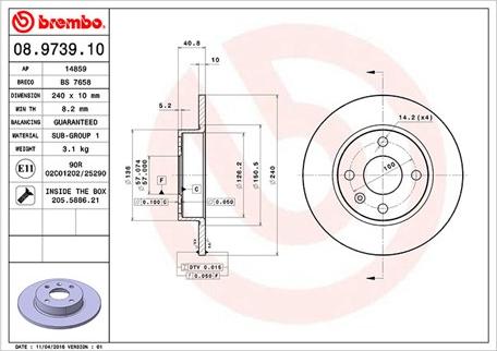 Magneti Marelli 360406039800 - Kočioni disk www.molydon.hr