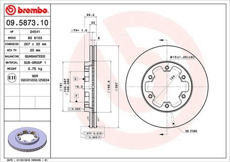 Magneti Marelli 360406034800 - Kočioni disk www.molydon.hr