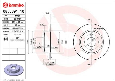 Magneti Marelli 360406035800 - Kočioni disk www.molydon.hr