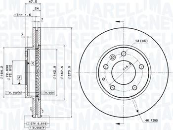 Magneti Marelli 360406030601 - Kočioni disk www.molydon.hr