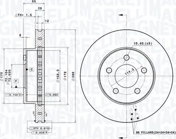 Magneti Marelli 360406030001 - Kočioni disk www.molydon.hr