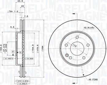 Magneti Marelli 360406031301 - Kočioni disk www.molydon.hr