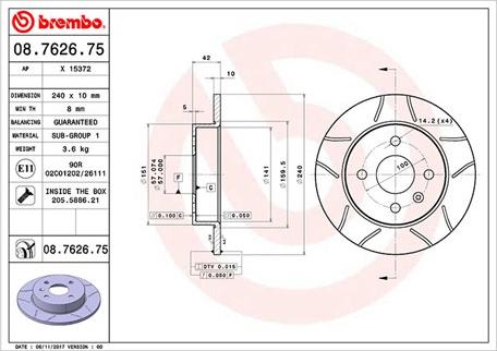 Magneti Marelli 360406038905 - Kočioni disk www.molydon.hr