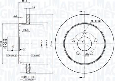 Magneti Marelli 360406033701 - Kočioni disk www.molydon.hr