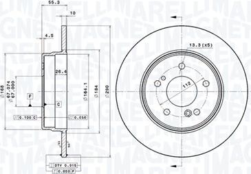 Magneti Marelli 360406032001 - Kočioni disk www.molydon.hr