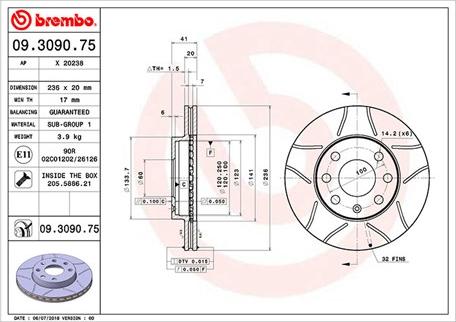 Magneti Marelli 360406037305 - Kočioni disk www.molydon.hr