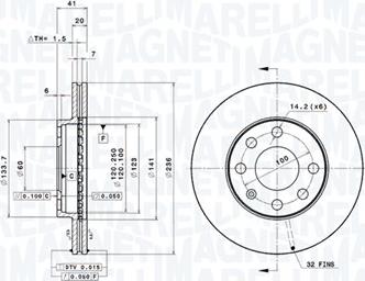 Magneti Marelli 360406037301 - Kočioni disk www.molydon.hr