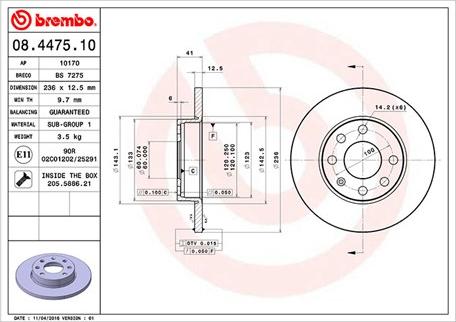 Magneti Marelli 360406037200 - Kočioni disk www.molydon.hr