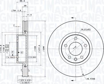 Magneti Marelli 360406037701 - Kočioni disk www.molydon.hr