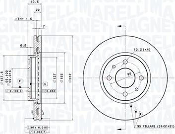 Magneti Marelli 360406029401 - Kočioni disk www.molydon.hr