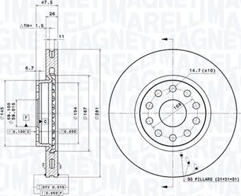 Magneti Marelli 360406029201 - Kočioni disk www.molydon.hr