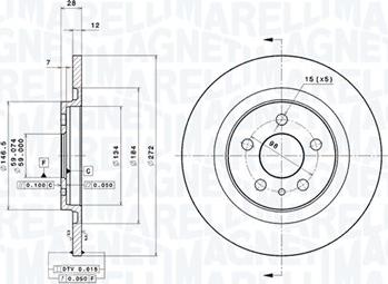 Magneti Marelli 360406029701 - Kočioni disk www.molydon.hr