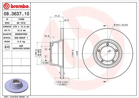 Magneti Marelli 360406024400 - Kočioni disk www.molydon.hr