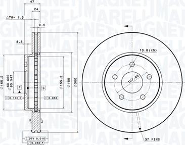 Magneti Marelli 360406026101 - Kočioni disk www.molydon.hr