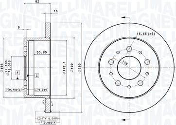 Magneti Marelli 360406023500 - Kočioni disk www.molydon.hr