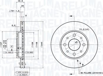 Magneti Marelli 360406023700 - Kočioni disk www.molydon.hr