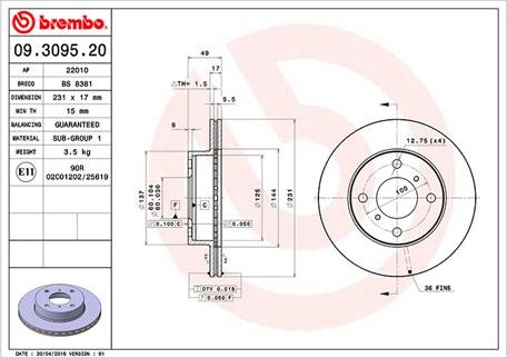 Magneti Marelli 360406027300 - Kočioni disk www.molydon.hr