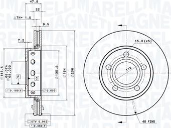 Magneti Marelli 360406075401 - Kočioni disk www.molydon.hr